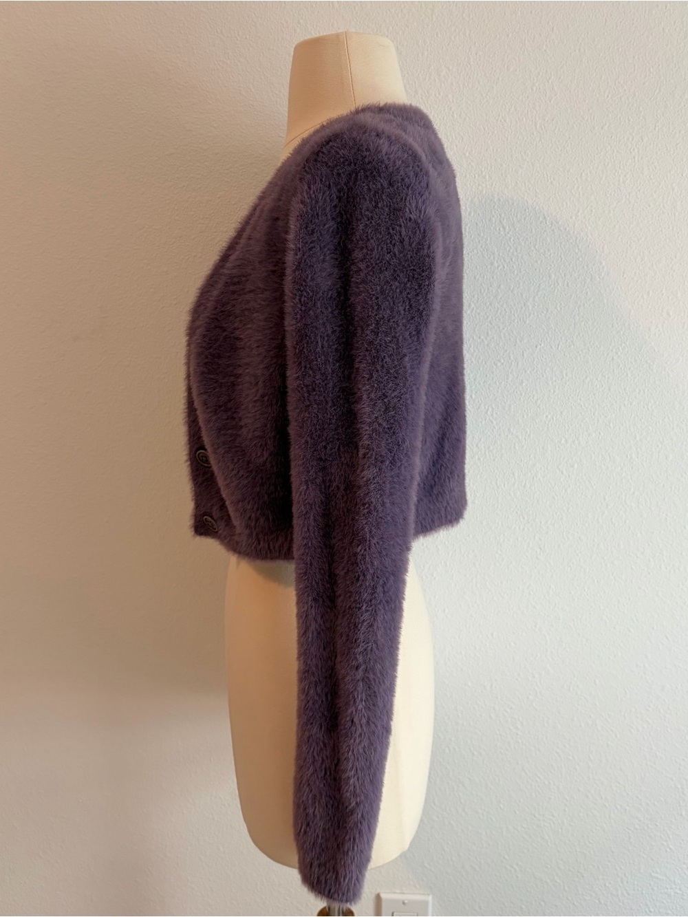Aritzia Sunday Best Heather Mauve Reese Cardigan - Picture 9 of 13